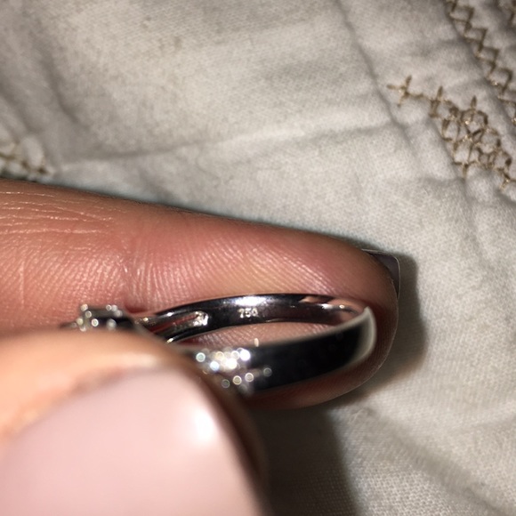 Stunning 750 sapphire diamond ring 💍 - Picture 4 of 8